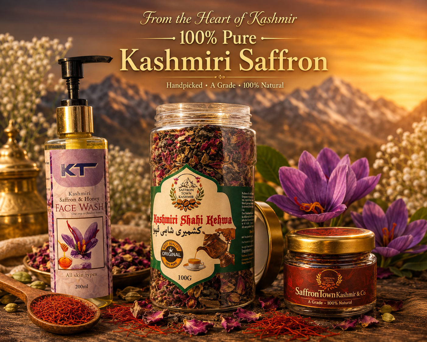 Kashmiri Saffron Starter Pack gift set