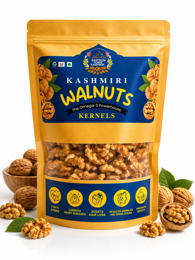 SaffronTownKashmir&Co Premium Kashmiri Walnut Kernels - Fresh & Crunchy