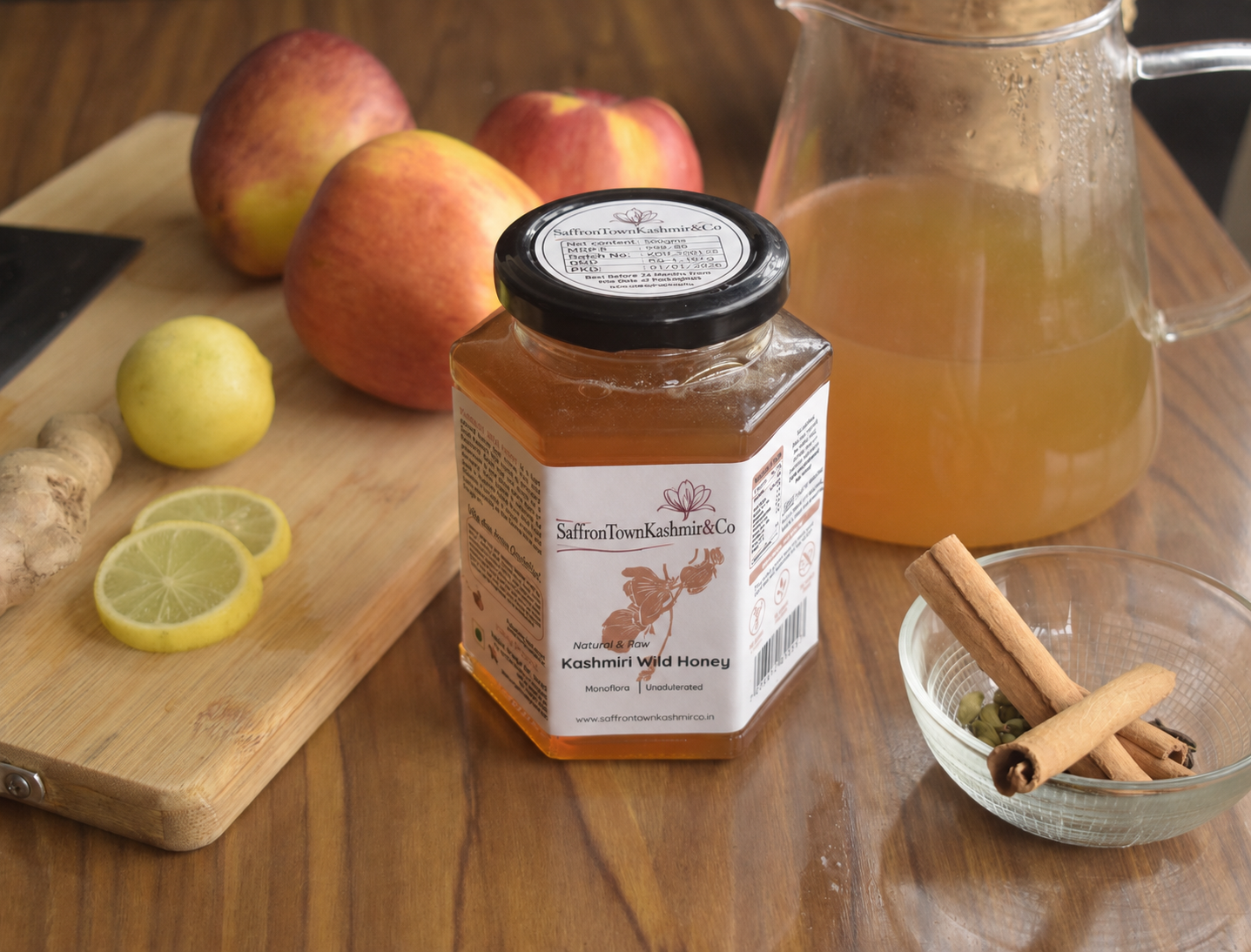 SaffronTownKashmir&Co™ Kashmiri Wild Honey | 100% Pure, Raw & Unfiltered | Natural & Unadulterated