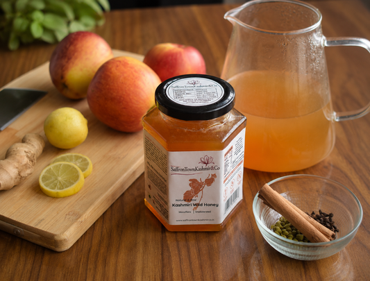 SaffronTownKashmir&Co™ Kashmiri Wild Honey | 100% Pure, Raw & Unfiltered | Natural & Unadulterated